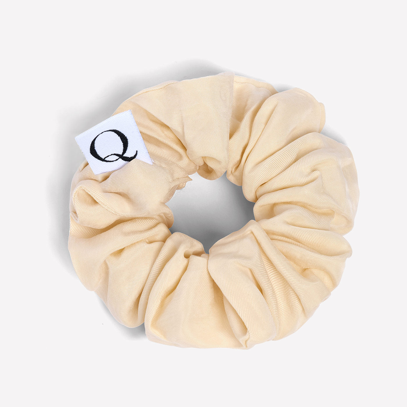 Scrunchies Vegansilk 2er-Set  Schonend binden – ohne Haarbruch und Knick - Beige