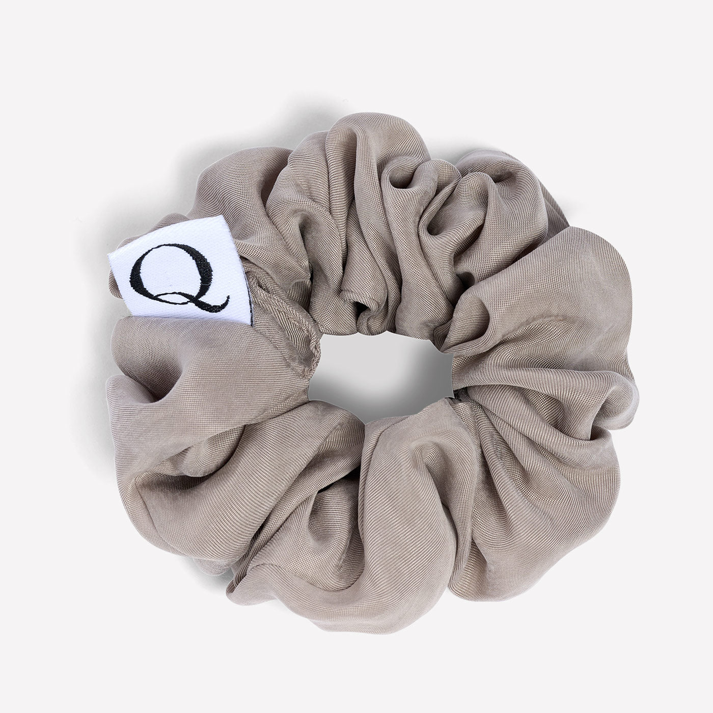Scrunchies Vegansilk 2er-Set  Schonend binden – ohne Haarbruch und Knick - silver grey